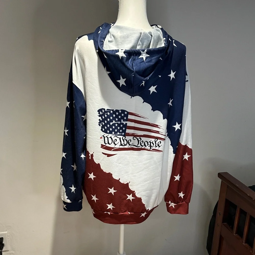 Patriotic Star Hoodie - Picture 3 of 3